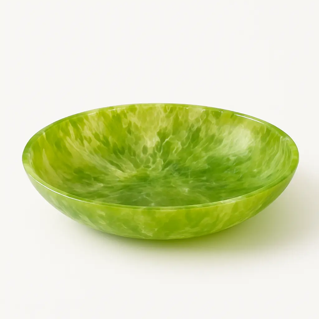 Green Resin Decorative Bowl