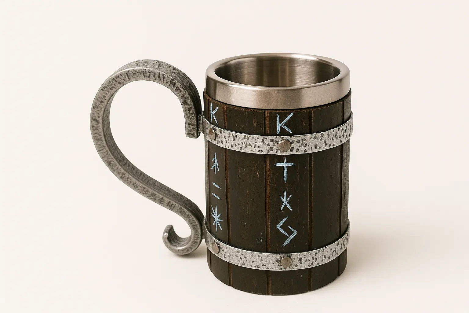 Wooden Black Wine Mug